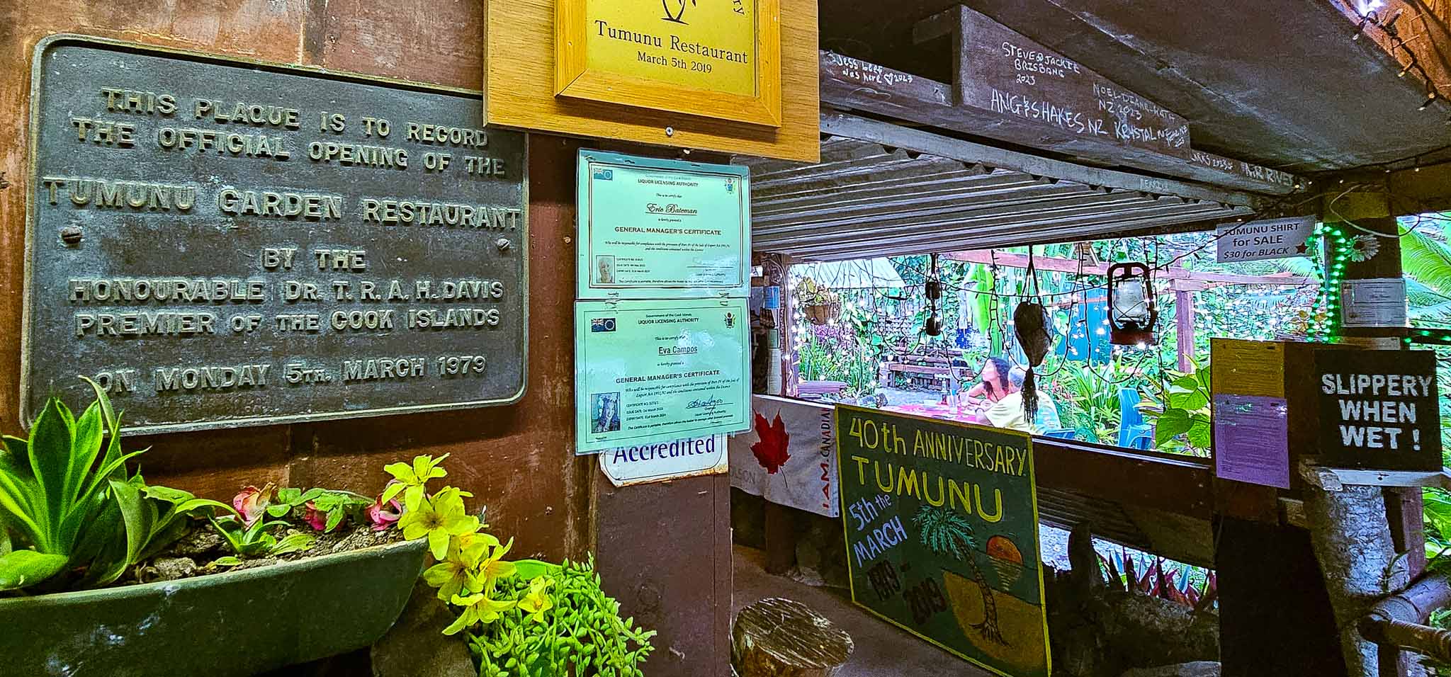 Tumunu Restaurant — Historic Dining Establishment, Avarua
