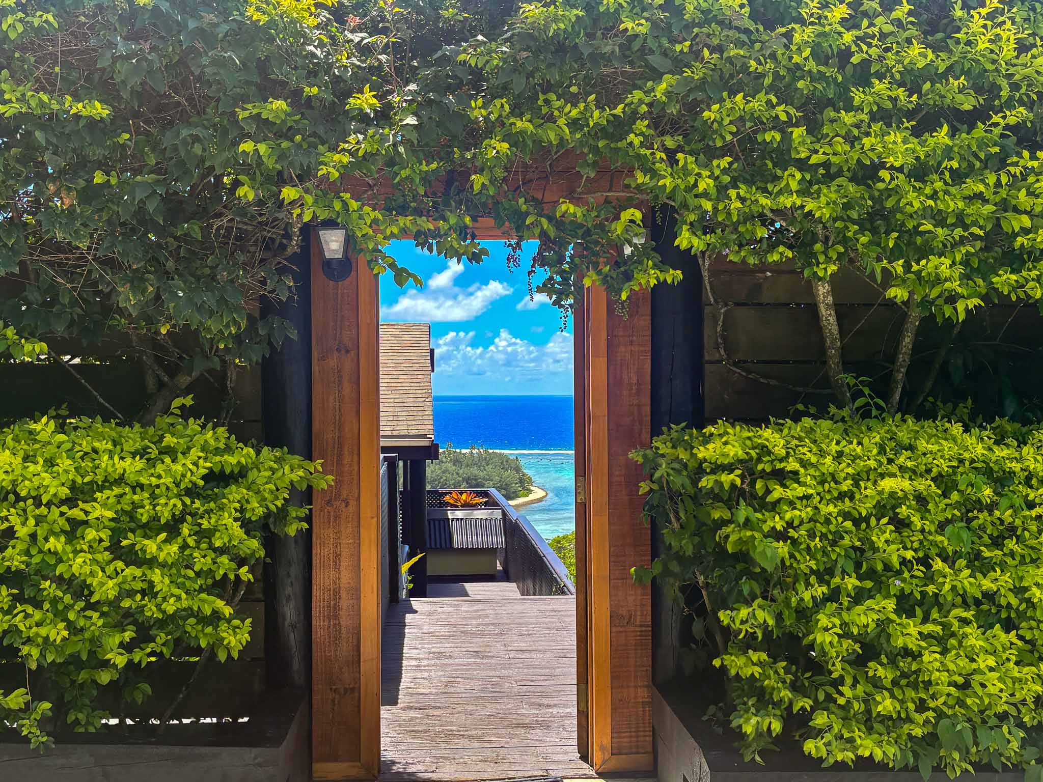 Octagonal home entry, Muri Rarotonga