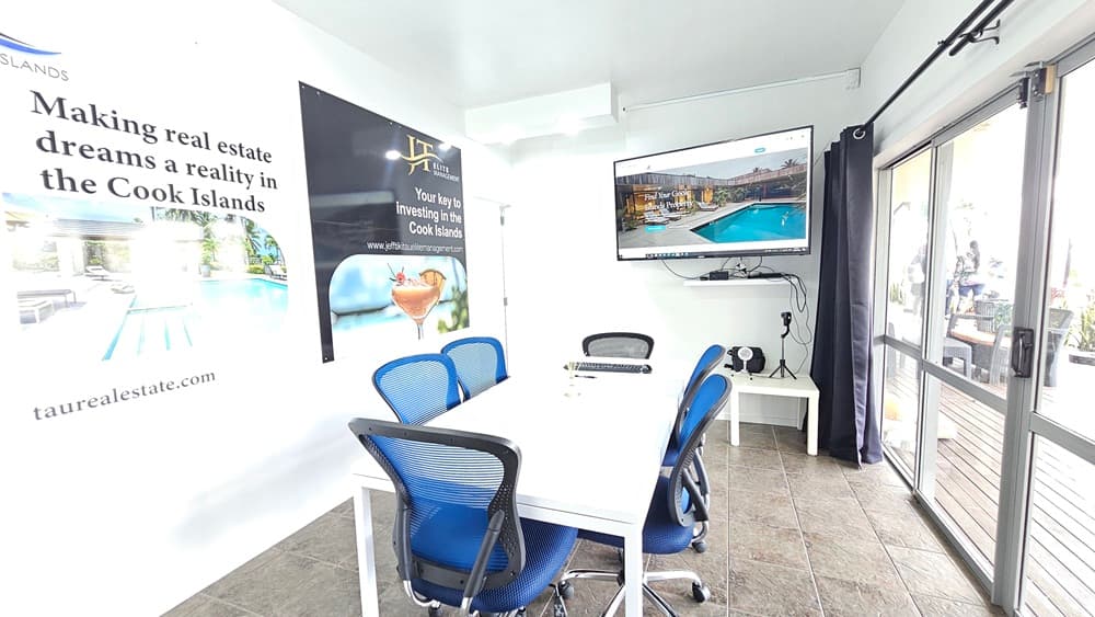 JT Real Estate consultation room, Rarotonga